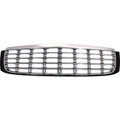 DEVILLE 97-99 GRILLE, Plastic, Chrome Shell/Painted Black Insert