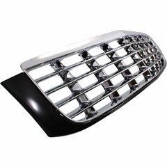 DEVILLE 97-99 GRILLE, Plastic, Chrome Shell/Painted Black Insert