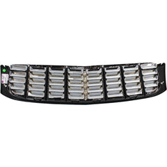 DEVILLE 97-99 GRILLE, Plastic, Chrome Shell/Painted Black Insert
