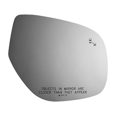 Burco - Passenger Side View Mirror W Blind Spot Cross Path For Mitsubishi Outlander Rh Convex Bldpst Crspth Fitover