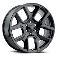 24x10 Aluminum Wheel with 5x5.5 Bolt Pattern - Gloss Black