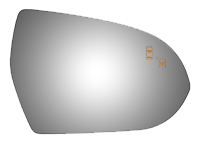 Burco - Passenger Side View Mirror W Blind Spot Cross Path For Kia Niro Rh Convex Bldspt Crspth Fitover