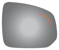 Burco - Passenger Side View Mirror W Blind Spot Cross Path For Volvo Xc90 Rh Convex Bldspt Crspth E C Fitover