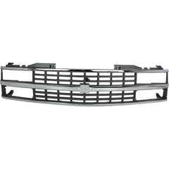 CHEVY C/K SERIES 88-93 GRILLE, Chrome Shell/Black Insert, w/ Quad or Composite Headlights