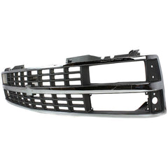 CHEVY C/K SERIES 88-93 GRILLE, Chrome Shell/Black Insert, w/ Quad or Composite Headlights