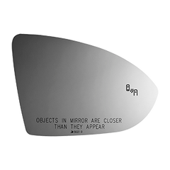 Burco - Passenger Side View Mirror W Blind Spot For Volkswagen Jetta Rh Convex Bldpst Fitover - 5823B