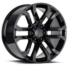 20x9 Aluminum Wheel with 6x5.5 Bolt Pattern - Gloss Black