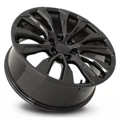 22x9 Aluminum Wheel with 6x5.5 Bolt Pattern - Gloss Black