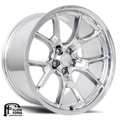 20x11 Aluminum Wheel with 5x115 Bolt Pattern - Chrome