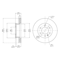 DFC® 604-40043 - GeoSpec® Vented Front Brake Rotor