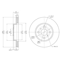DFC® 604-76078 - GeoSpec® Vented Front Brake Rotor