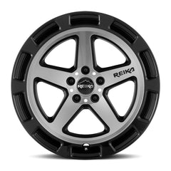 17x8 Aluminum Wheel with 5x114.3 Bolt Pattern - Gloss Black Machine Face