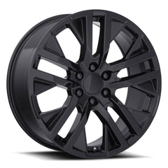 22x9 Aluminum Wheel with 6x5.5 Bolt Pattern - Gloss Black
