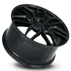 20x10 Aluminum Wheel with 5x4.75 Bolt Pattern - Gloss Black