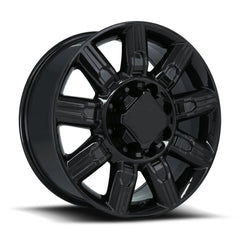 20x8.5 Aluminum Wheel with 8x180 Bolt Pattern - Gloss Black