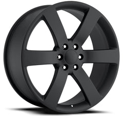 22x9 Aluminum Wheel with 6x5.5 Bolt Pattern - Satin Black