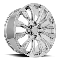 22x9 Aluminum Wheel with 6x5.5 Bolt Pattern - Chrome