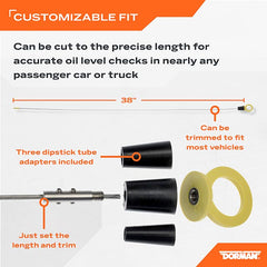 Dorman - Adjustable Length Universal Dipstick - Braided Stainless - 65000