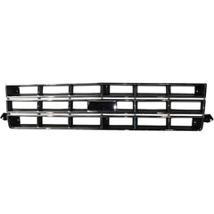 S10 BLAZER 83-90/S10 PICKUP 82-90 GRILLE, Chrome Shell/Painted Black Insert