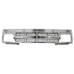 S10 BLAZER 91-94/S10 PICKUP 91-93 GRILLE, Painted Silver Shell and Insert