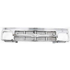 S10 BLAZER 91-94/S10 PICKUP 91-93 GRILLE, Painted Silver Shell and Insert