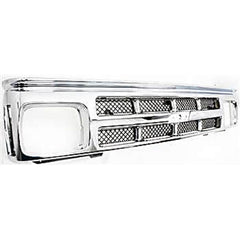 S10 BLAZER 91-94/S10 PICKUP 91-93 GRILLE, Painted Silver Shell and Insert
