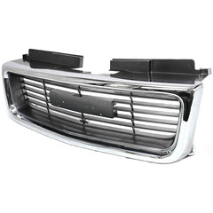 JIMMY 98-01/SONOMA 98-04 GRILLE, Chrome Shell/Painted Silver Gray Insert, SLE/SLT Models