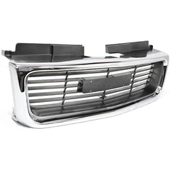JIMMY 98-01/SONOMA 98-04 GRILLE, Chrome Shell/Painted Silver Gray Insert, SLE/SLT Models