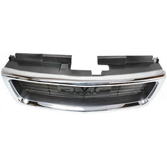 JIMMY 98-01/SONOMA 98-04 GRILLE, Chrome Shell/Painted Silver Gray Insert, SLE/SLT Models