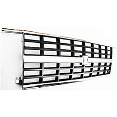 SUBURBAN/BLAZER 89-91 GRILLE, Chrome Shell/Argent Insert, w/ Dual Headlights