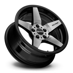 15x7 Aluminum Wheel with 5x100 Bolt Pattern - Gloss Black Machine Face