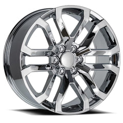 22x9 Aluminum Wheel with 6x5.5 Bolt Pattern - Chrome