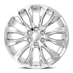 22x9 Aluminum Wheel with 6x5.5 Bolt Pattern - Chrome