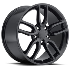 19x8.5 Aluminum Wheel with 5x4.75 Bolt Pattern - Gloss Black