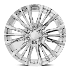 24x10 Aluminum Wheel with 6x5.5 Bolt Pattern - Chrome