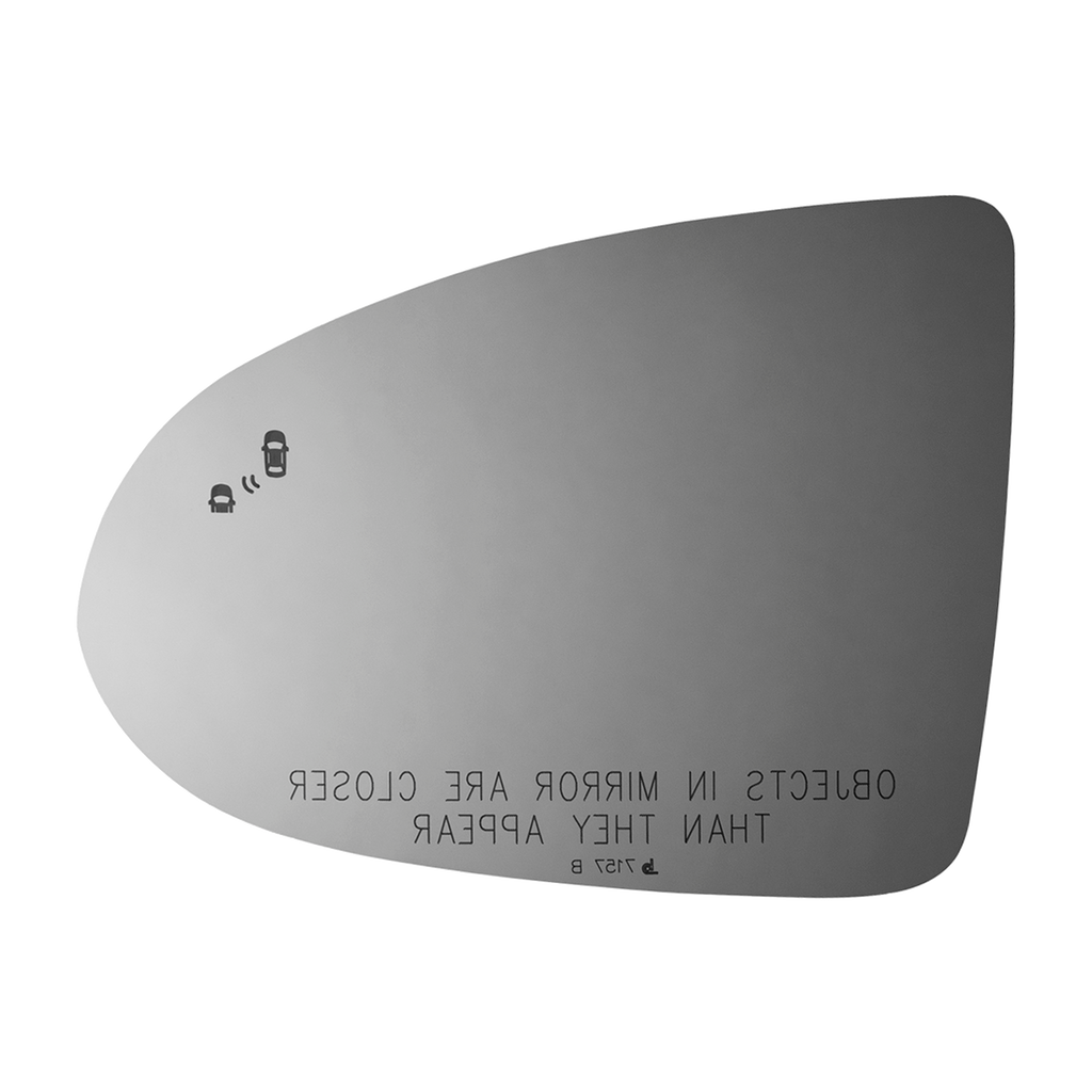 Burco - Passenger Side View Mirror Heated W Blind Spot For Hyun Sonata Rh Convex Bldspt Fitover