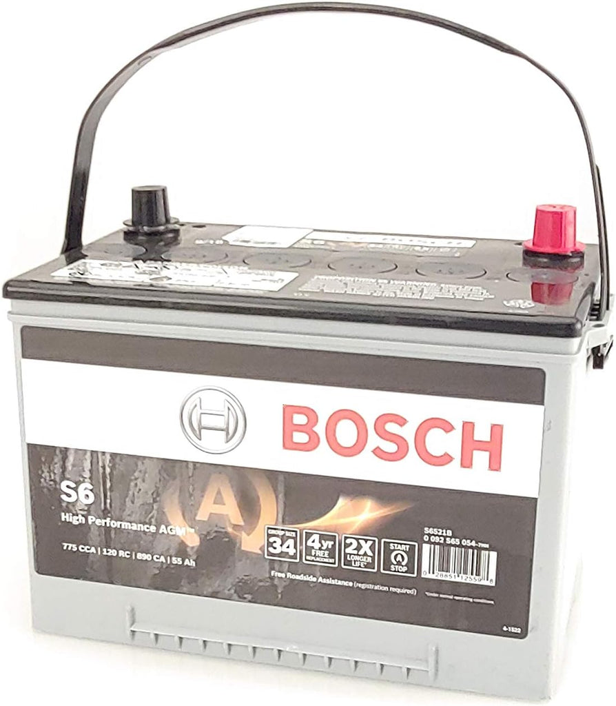 Bosch S6521B S6 Flat Plate AGM Battery