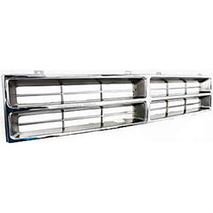 DODGE FULL SIZE P/U 86-90 GRILLE INSERT, Chrome, Plastic