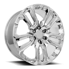 22x9 Aluminum Wheel with 6x5.5 Bolt Pattern - Chrome