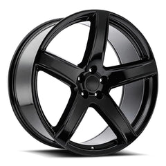 24x10 Aluminum Wheel with 5x5.5 Bolt Pattern - Gloss Black