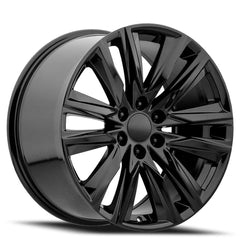 22x9 Aluminum Wheel with 6x5.5 Bolt Pattern - Gloss Black