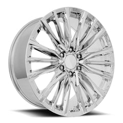 22x9 Aluminum Wheel with 6x5.5 Bolt Pattern - Chrome