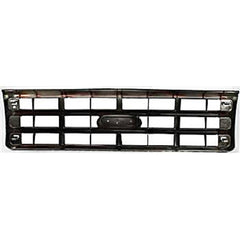 F-SERIES 89-91 GRILLE, Chrome Shell/Painted Dark Argent Insert