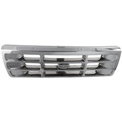 F-SERIES 92-97 GRILLE, Plastic, Chrome Shell/Painted Gray Insert