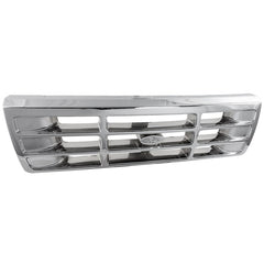 F-SERIES 92-97 GRILLE, Plastic, Chrome Shell/Painted Gray Insert