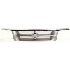 RANGER 95-97 GRILLE, Chrome Shell/Painted Silver Gray Insert, XLT Model, Styleside