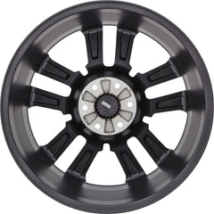  22x9 Factory Replacement New Alloy Wheel for 2022-2024 Chevrolet Silverado with 10 Spoke Polished/Painted Black