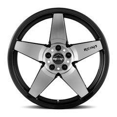 17x8 Aluminum Wheel with 5x114.3 Bolt Pattern - Gloss Black Machine Face