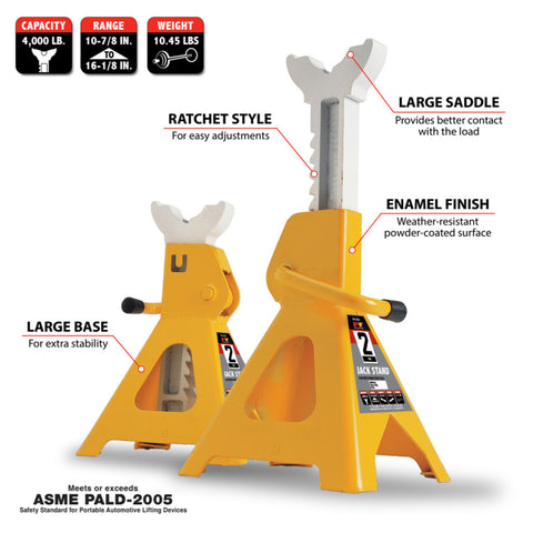 Wilmar Hand Tools 2 Ton Jack Stands (1 pair)