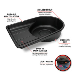 Wilmar Hand Tools 7-1/2 gal. Drain Tub